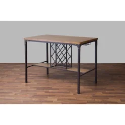 Vintner Pub Counter Height Dining Set Black/Brown - Baxton Studio -Outlet Baxton Studio Store GUEST c72931e7 eeba 42ff 985d dbdde66686cb