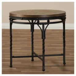 Austin Vintage Industrial Round End Table - Antique Bronze - Baxton Studio -Outlet Baxton Studio Store GUEST c8625e35 74b7 43ed b9a6 82ffbd85ae48