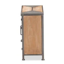 Laurel Wood 3 Drawer Cabinet Gray/Brown - Baxton Studio -Outlet Baxton Studio Store GUEST c8e4ff6e da59 4e17 aa23 d4a3b7e77fdc
