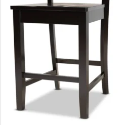 2pc Nicolette Wood Counter Height Barstools - Baxton Studio -Outlet Baxton Studio Store GUEST ca4008da 7a65 4486 8826 dc51e4c7ab37