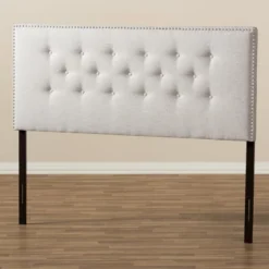 Windsor Modern And Contemporary Fabric Upholstered Headboard Beige - Baxton Studio -Outlet Baxton Studio Store GUEST cb10aa37 9ec6 4404 9d63 e5a817a4cae7