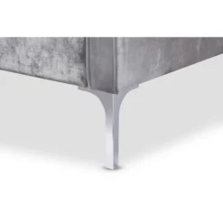 Baxton Studio Clara Velvet Fabric Upholstered 2 Seater Loveseat Gray - BaxtonStudio -Outlet Baxton Studio Store GUEST cb140ed4 6f0f 426a aa02 ed4e4e41ca90