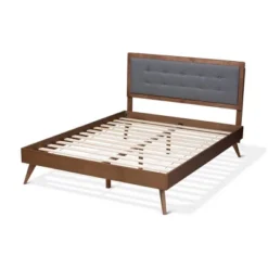 Ines Walnut Finished Wood Platform Bed - Baxton Studio 14 Ines Walnut Finished Wood Platform Bed - Baxton Studio -Outlet Baxton Studio Store GUEST cce40b2f 95aa 4018 a94b 14b8c47294cb