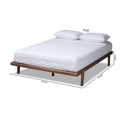 Iseline Finished Wood Platform Bed Frame - Baxton Studio 1 Iseline Finished Wood Platform Bed Frame - Baxton Studio