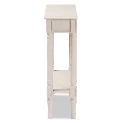 Ariella Whitewashed 1 Drawer End Table White - Baxton Studio 21 Ariella Whitewashed 1 Drawer End Table White - Baxton Studio -Outlet Baxton Studio Store GUEST cdaabb89 ccb7 4597 97e1 766aee57deec
