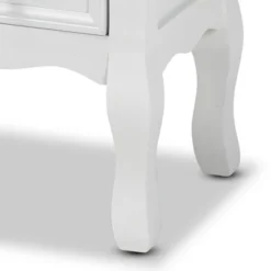 Caelan Wood 2 Drawer Nightstand White - Baxton Studio -Outlet Baxton Studio Store GUEST ce776fc0 b63b 442e 99a1 8d84b72c7b9d