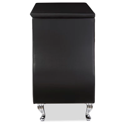 Enzo Modern And Contemporary Faux Leather 6 Drawer Dresser - Baxton Studio 2 Enzo Modern And Contemporary Faux Leather 6 Drawer Dresser - Baxton Studio - Image 2