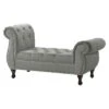 Ipswich Linen Bench Gray - Baxton Studio