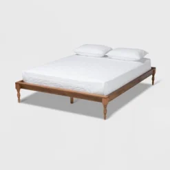 Romy Wood Bed Frame Ash Walnut - Baxton Studio -Outlet Baxton Studio Store GUEST d01c817e 8710 48f0 be58 d9b08982ff32