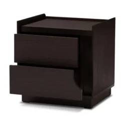 Larsine Finished 2 Drawer Nightstand Brown - Baxton Studio 11 Larsine Finished 2 Drawer Nightstand Brown - Baxton Studio -Outlet Baxton Studio Store GUEST d0b3d7a3 d0b5 42e5 99d9 f9623b83cb7e