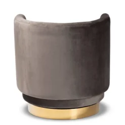 Saffi Velvet Upholstered Swivel Accent Chair - Baxton Studio -Outlet Baxton Studio Store GUEST d2a2519a 273e 4cc5 b63f e2fde82fe43b