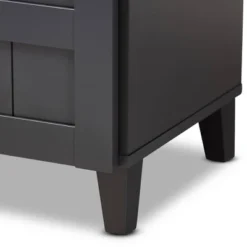 Shelf Wood Shoe Storage Cabinet With Drawer Glidden Finished Black - Baxton Studio -Outlet Baxton Studio Store GUEST d2c1fb8a 166e 42fd ae13 b293368a1e4f