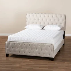 Annalisa Fabric Upholstered Button Tufted Panel Bed - Baxton Studio 11 Annalisa Fabric Upholstered Button Tufted Panel Bed - Baxton Studio -Outlet Baxton Studio Store GUEST d3f93cee 6238 4c45 acc0 5ac9b57c9c01