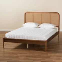 King Elston Wood And Synthetic Rattan Platform Bed Brown/Ash Walnut - Baxton Studio 13 King Elston Wood And Synthetic Rattan Platform Bed Brown/Ash Walnut - Baxton Studio -Outlet Baxton Studio Store GUEST d4909bb3 62a7 4e02 8b46 9ac7c1f96887