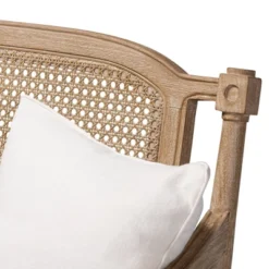 Clemence Upholstered Whitewashed Wood Sofa Loveseat Ivory/Oak - Baxton Studio -Outlet Baxton Studio Store GUEST d5094b83 6e98 452c bafd b0894ac79e7c