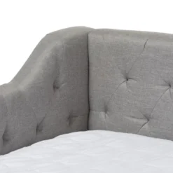 Twin Perry Modern And Contemporary Fabric Daybed With Trundle Light Gray - Baxton Studio -Outlet Baxton Studio Store GUEST d5afca0d 183b 42d6 9620 f61a62e819c0