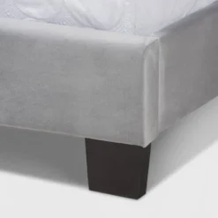 Fiorenza Velvet Panel Bed With Extra Wide Channel Tufted Headboard - Baxton Studio -Outlet Baxton Studio Store GUEST d794f33a 0189 4500 9397 24929e4a4cfa