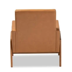Perris Mid-Century Faux Leather Upholstered Wood Lounge Chair Walnut/Brown - Baxton Studio 9 Perris Mid-Century Faux Leather Upholstered Wood Lounge Chair Walnut/Brown - Baxton Studio -Outlet Baxton Studio Store GUEST d89adbb6 20c5 4aa4 9d71 ba8451aff447