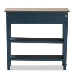 Dauphine Spruce Finished Wood Accent Console Table Blue - Baxton Studio -Outlet Baxton Studio Store GUEST d9c0a0f6 1fae 4c99 b005 96f4b5c458ab