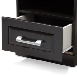Odelia Modern And Contemporary Finished 1 Drawer Nightstand Dark Brown - Baxton Studio -Outlet Baxton Studio Store GUEST dbd9b894 72c4 4e70 a925 e6c016311ca4