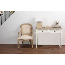 Dauphine Traditional French Accent Writing Desk White/Light Brown - Baxton Studio 7 Dauphine Traditional French Accent Writing Desk White/Light Brown - Baxton Studio -Outlet Baxton Studio Store GUEST dc79df73 e442 4e9f 8f2b 4f6f2a6379b2