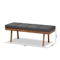 Larisa Wood Bench - Baxton Studio -Outlet Baxton Studio Store GUEST de7b9f80 cee3 4e1b bfe8 33979b21246b