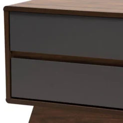 2 Drawer Koji Two-Toned Wood TV Stand For TVs Up To 65" Gray/Walnut - Baxton Studio 10 2 Drawer Koji Two-Toned Wood TV Stand For TVs Up To 65" Gray/Walnut - Baxton Studio -Outlet Baxton Studio Store GUEST dff0c49b a7db 402b b8ab d247723011f1
