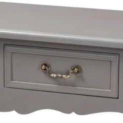 Capucine Finished Wood 2 Drawer Console Table Gray - Baxton Studio -Outlet Baxton Studio Store GUEST e1f606fb 06ce 4e93 9b46 4850706acb03