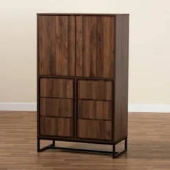 Neil Wood And Metal Storage Cabinet Brown/Black - Baxton Studio 13 Neil Wood And Metal Storage Cabinet Brown/Black - Baxton Studio -Outlet Baxton Studio Store GUEST e28eef7d 2f5f 40bb 9666 9fac71cf1c85