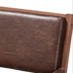 Rovelyn Faux Leather Walnut Finished Wood Lounge Chair Brown - Baxton Studio 14 Rovelyn Faux Leather Walnut Finished Wood Lounge Chair Brown - Baxton Studio -Outlet Baxton Studio Store GUEST e2ea966c f690 4918 a1fa 62614ce5d4c7