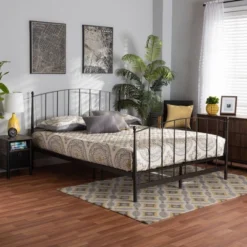 Queen Lana Metal Platform Bed Black - Baxton Studio 8 Queen Lana Metal Platform Bed Black - Baxton Studio -Outlet Baxton Studio Store GUEST e35592a1 d2b1 4fdc 9c3e 4be89055898b