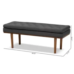 Arne Walnut Finished Bench - Baxton Studio -Outlet Baxton Studio Store GUEST e3592550 a16e 4f65 9a4b 549373144761