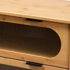 Naresh Bamboo Wood 3 Drawer Storage Cabinet Natural Brown - Baxton Studio -Outlet Baxton Studio Store GUEST e3d74109 85e5 4b1b a05c 5cd839281fa2