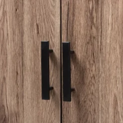 73" 2 Door Arend Two-Tone Wood Bookshelf Brown - Baxton Studio -Outlet Baxton Studio Store GUEST e41abfe8 cb45 46ca bd5d 48a89efc9f60