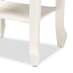 Eliya Wood 2 Drawer Nightstand White - Baxton Studio -Outlet Baxton Studio Store GUEST e49f4074 0d2f 482b 8464 21eac6f2d413