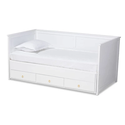 Twin To King Thomas Expandable Daybed With Storage Drawers - Baxton Studio 14 Twin To King Thomas Expandable Daybed With Storage Drawers - Baxton Studio - Image 14
