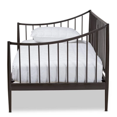 Full Rupert Vintage Industrial Metal Daybed Black - Baxton Studio 1 Full Rupert Vintage Industrial Metal Daybed Black - Baxton Studio