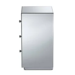 Talan 3 Drawers Mirrored Nightstand - Baxton Studio -Outlet Baxton Studio Store GUEST e56b2bf0 3ddd 430b 9efb 2ef0f4af32dc