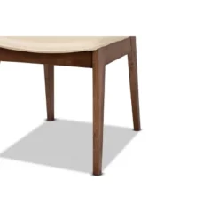 2pc Afton Faux Leather Upholstered And Wood Dining Chair Set - Baxton Studio -Outlet Baxton Studio Store GUEST e5ad9f6e 270c 45ac 9d69 c6903f39b78c