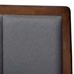 Brannigan Modern And Contemporary Fabric Upholstered Walnut Finished Storage Platform Bed Gray/Brown - Baxton Studio -Outlet Baxton Studio Store GUEST e666b883 777b 4698 8b7a 138c7584273d