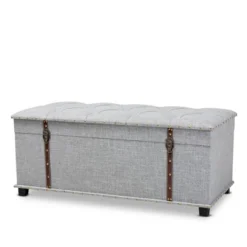Kyra Fabric Upholstered Storage Trunk Ottoman - Baxton Studio -Outlet Baxton Studio Store GUEST e722be79 2311 470c 87c2 629132b593f3