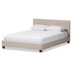 Elizabeth Modern And Contemporary Fabric Upholstered Panel - Stitched Platform Bed - Baxton Studio 12 Elizabeth Modern And Contemporary Fabric Upholstered Panel - Stitched Platform Bed - Baxton Studio -Outlet Baxton Studio Store GUEST e811a5b6 2aa0 4241 803f eb9621237209
