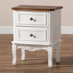 2 Drawer Darlene Wood Nightstand White/Cherry Brown - Baxton Studio 11 2 Drawer Darlene Wood Nightstand White/Cherry Brown - Baxton Studio -Outlet Baxton Studio Store GUEST e86707a3 b65d 412b 98b8 0f5f9c77bfd0