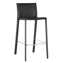 Set Of 2 Crawford Leather Counter Height Stools - Baxton Studio -Outlet Baxton Studio Store GUEST ea08401c 538c 48b4 8df3 8efcce39afd2