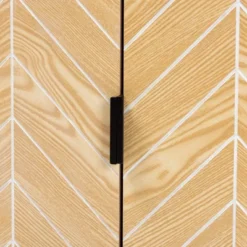 Josephine Two-Tone Wood And Metal 2 Door Storage Cabinet Walnut Brown/White/Black - Baxton Studio -Outlet Baxton Studio Store GUEST eb216a44 587e 430f a5dc 74240471d1b1