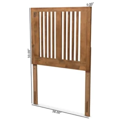Twin Harena Wood Headboard Walnut - Baxton Studio -Outlet Baxton Studio Store GUEST eb9eb27d a280 4a45 87f3 dea954b8c0a0