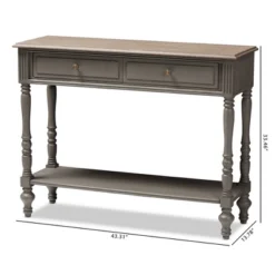 Noemie Country Cottage Farmhouse Finished 2 Drawer Console Table Brown - Baxton Studio 17 Noemie Country Cottage Farmhouse Finished 2 Drawer Console Table Brown - Baxton Studio -Outlet Baxton Studio Store GUEST ebc0ffe3 6dfa 4605 b646 d498be18265c