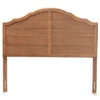 Full Clive Vintage Traditional Farmhouse Wood Headboard Walnut - Baxton Studio