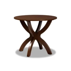 35" Tilde Wide Round Wood Dining Table - Baxton Studio -Outlet Baxton Studio Store GUEST ede02a1c c27e 47ad a094 086f780d43f1