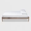Cielle French Bohemian Wood Platform Bed Frame - Baxton Studio